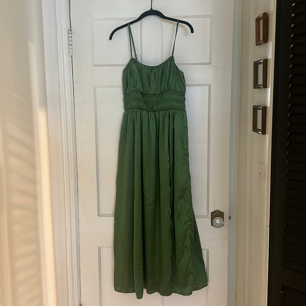 Abercrombie & Fitch Green Midi Dress